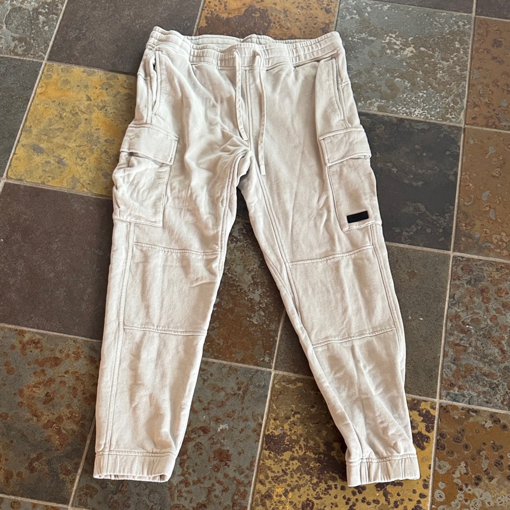 H&M Beige Cargo Joggers